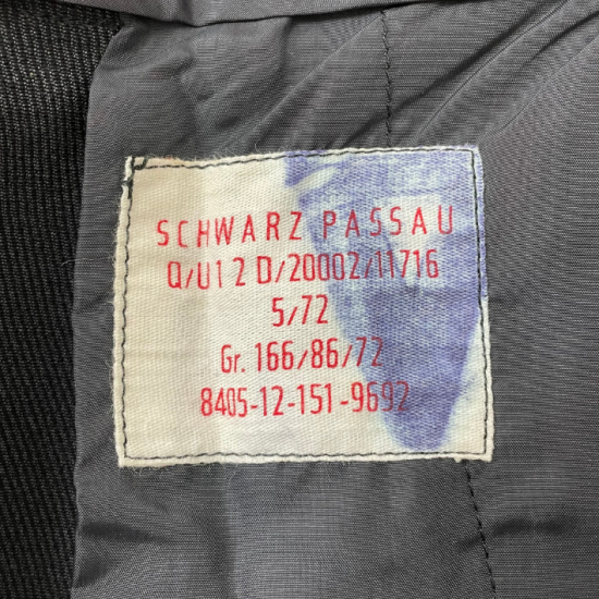 【スモール特価】ドイツ軍 ダークグレー マウンテンパンツ 新品 =