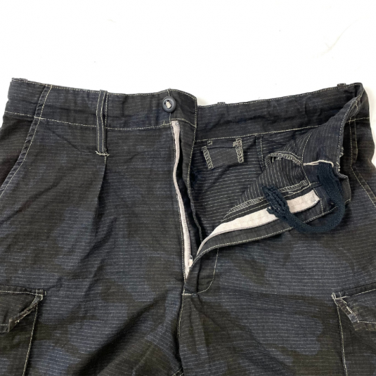 イギリス軍 DPM デザートカモ トロピカル コンバット ショートパンツ ブラック後染め USED =