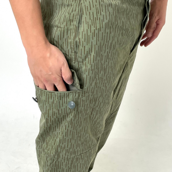旧東ドイツ軍 NVA レインドロップカモ ダブルニー カーゴパンツ 新品 =