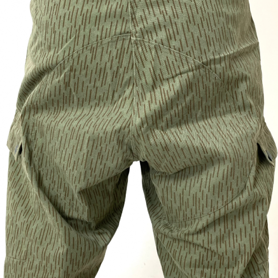 旧東ドイツ軍 NVA レインドロップカモ ダブルニー カーゴパンツ 新品 =