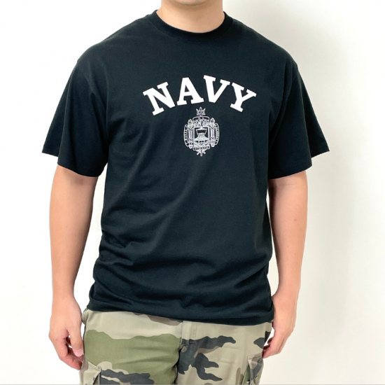 アメリカ海軍兵学校 U.S.N.A. ブラック SOFFE ミリタリーTシャツ 新品 T56NN-