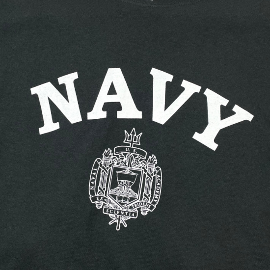 アメリカ海軍兵学校 U.S.N.A. ブラック SOFFE ミリタリーTシャツ 新品 T56NN-