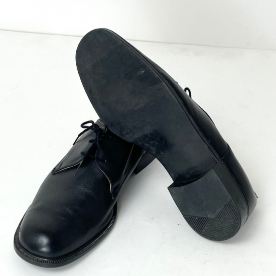 ドイツ軍 ブラック レザー オフィサーシューズ ニアニュー 146N2