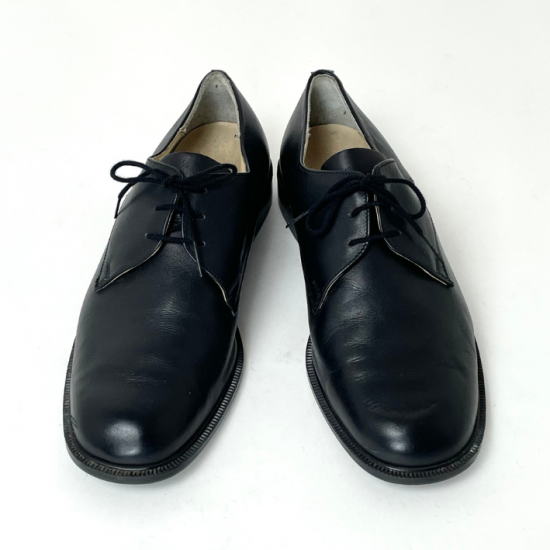 ドイツ軍 ブラック レザー オフィサーシューズ USED 146U