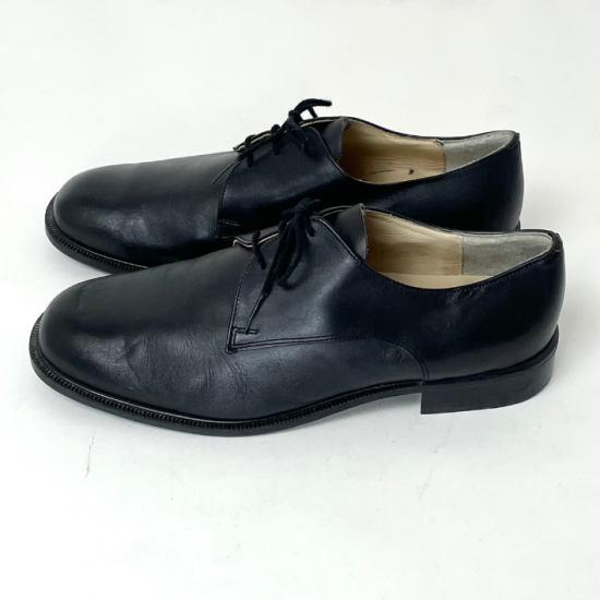 ドイツ軍 ブラック レザー オフィサーシューズ USED 146U