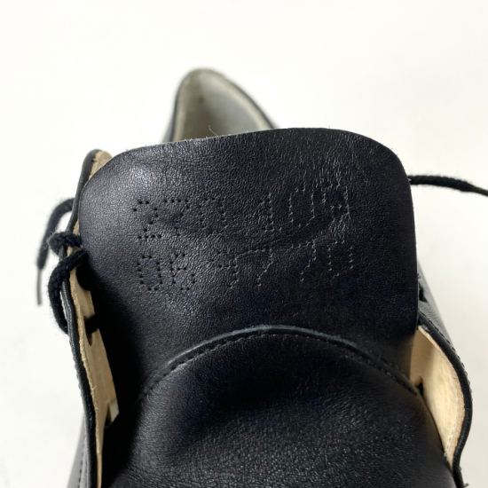 【ビッグ特価】ドイツ軍 ブラック レザー オフィサーシューズ 上質USED 146N3-SB