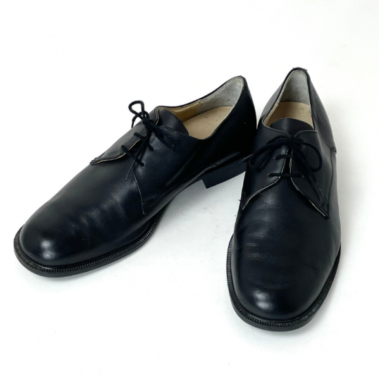 【ビッグ特価】ドイツ軍 ブラック レザー オフィサーシューズ ニアニュー 146N2-SB