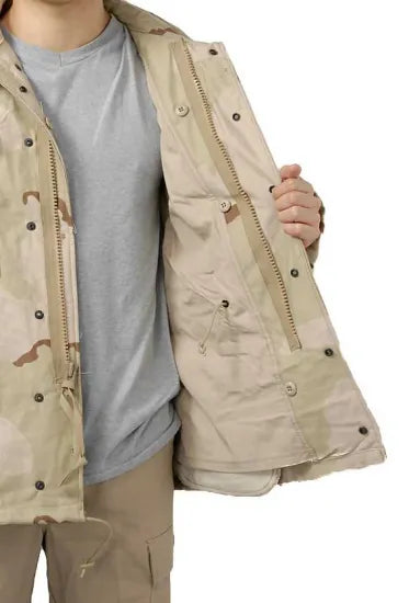 アメリカ軍 3カラーデザートカモ M-65 フィールドジャケット 上質USED A7N3