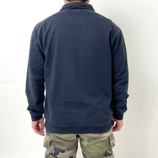 ドイツ消防 FEUERWEHR ネイビー ハーフジップ スウェットシャツ USED G36U=
