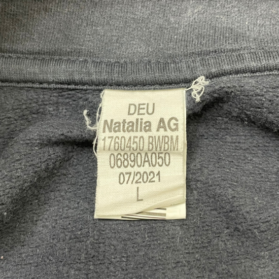 ドイツ消防 FEUERWEHR ネイビー ハーフジップ スウェットシャツ USED G36U=