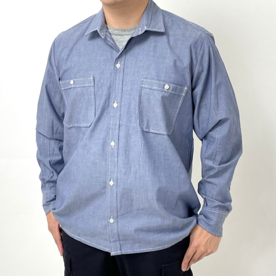ドイツ NAVY ダンガリーシャツ 新品 -