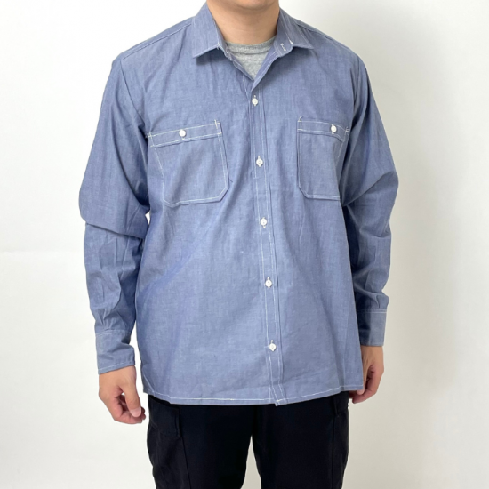 ドイツ NAVY ダンガリーシャツ 新品 -