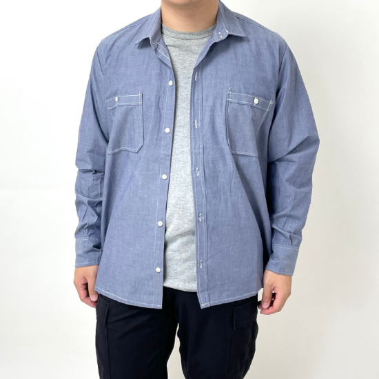 ドイツ NAVY ダンガリーシャツ 新品 -