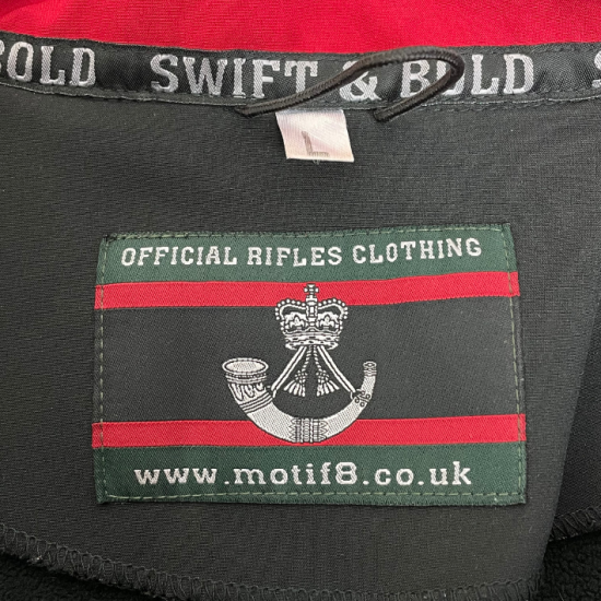 【1点物】イギリス軍 4 RIFLES ダークグリーン ソフトシェルジャケット Lサイズ USED UK237