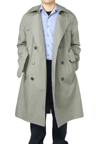 アメリカ海兵隊 USMC カーキ トレンチコート 上質USED