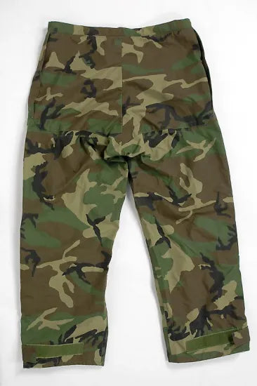 アメリカ軍 ウッドランドカモ GORE-TEX/ゴアテックス ECWCS Gen1 オーバーパンツ USED =