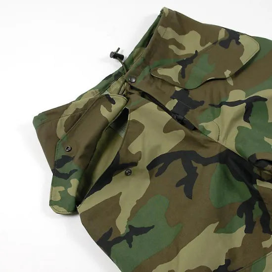 アメリカ軍 ウッドランドカモ GORE-TEX/ゴアテックス ECWCS Gen1 オーバーパンツ USED =