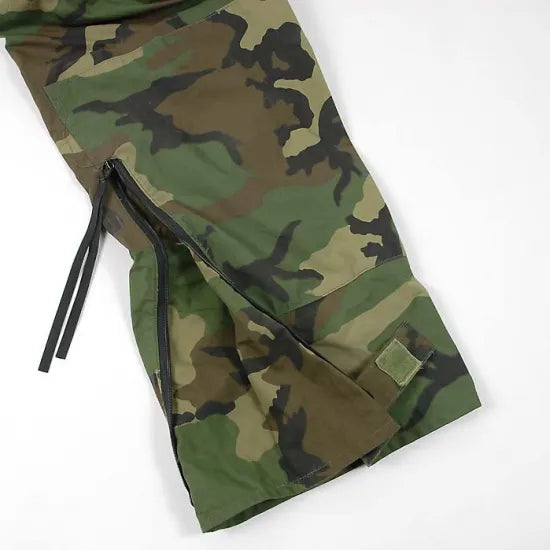 アメリカ軍 ウッドランドカモ GORE-TEX/ゴアテックス ECWCS Gen1 オーバーパンツ USED =