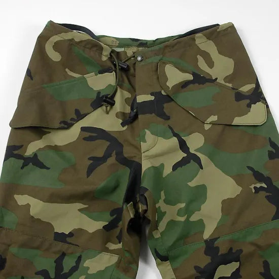 アメリカ軍 ウッドランドカモ GORE-TEX/ゴアテックス ECWCS Gen1 オーバーパンツ USED =