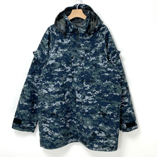アメリカ海軍 U.S.NAVY ブルーデジタルカモ GORE-TEX/ゴアテックス ECWCS NWU パーカー BランクUSED 411U2