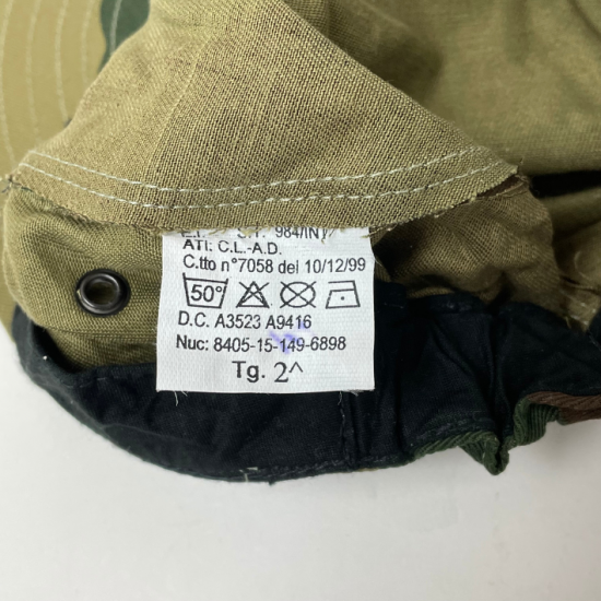 イタリア軍 カモフラージュ フィールドキャップ 新品 M48N-