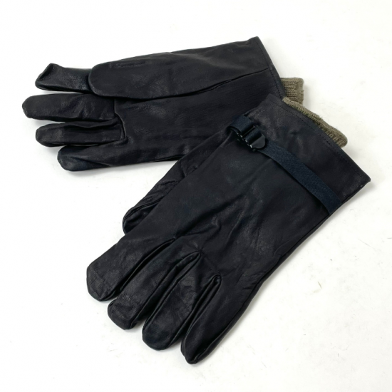 ベルギー軍 ブラック D3A レザーグラブ ウールライナー付 新品 76LN-