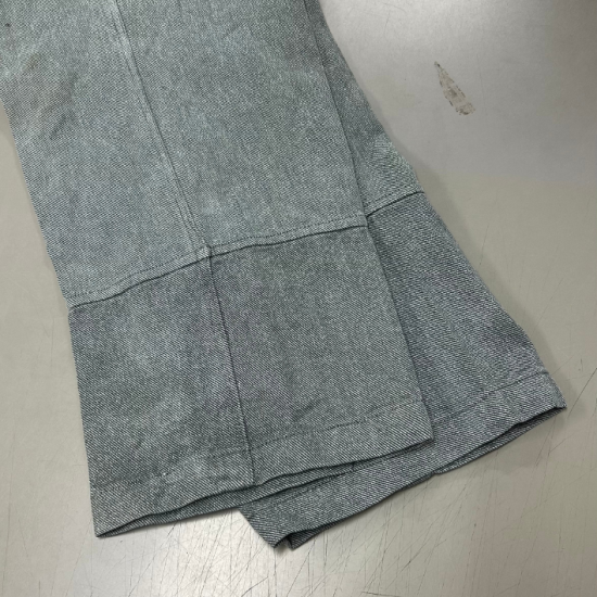 ビッグ特価、スイス軍 前期型 デニム ワークパンツ メタルボタン USED 786VU