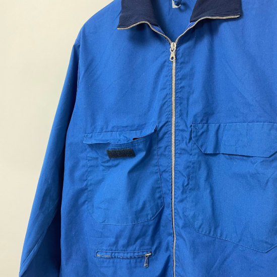 スウェーデン軍 ブルー フィジカルトレーニング トラックジャケット USED W15U=