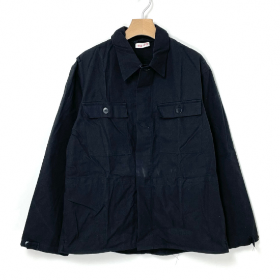 旧東ドイツ軍 NVA ブラック ビンテージ ワークジャケット 新品 G4N=