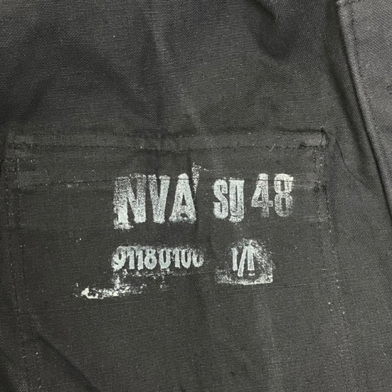 旧東ドイツ軍 NVA ブラック ビンテージ ワークジャケット 新品 G4N=