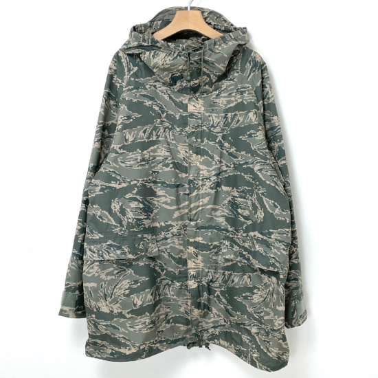 アメリカ空軍 USAF ABU デジタルタイガーストライプ IMPROVED レインパーカー USED 412U