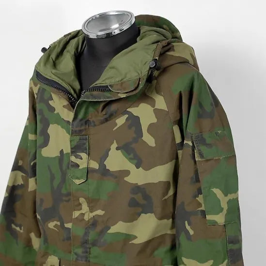 アメリカ軍 U.S.ARMY ウッドランドカモ GORE-TEX/ゴアテックス ECWCS Gen1 パーカー BランクUSED 404U2