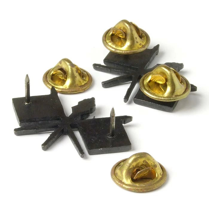 【1ペア】アメリカ陸軍通信部隊 U.S.ARMY ブラック シグナル襟章 新品 18N-