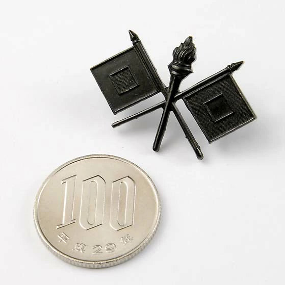 【1ペア】アメリカ陸軍通信部隊 U.S.ARMY ブラック シグナル襟章 新品 18N-