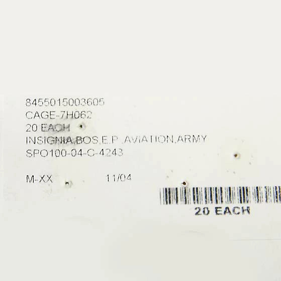 アメリカ陸軍 アビエイション ウィング 勲章ピンバッジ 新品 18NF-