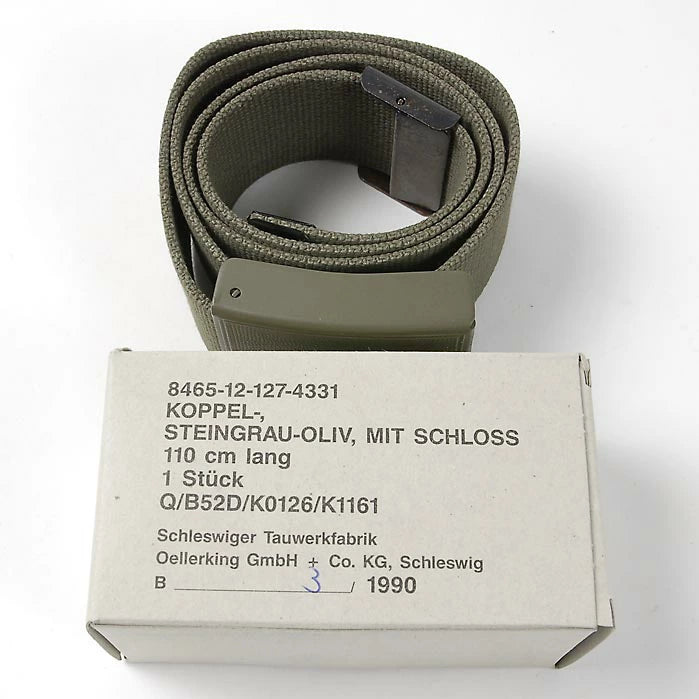 ドイツ軍 OD キャンバスベルト 新品 192N=