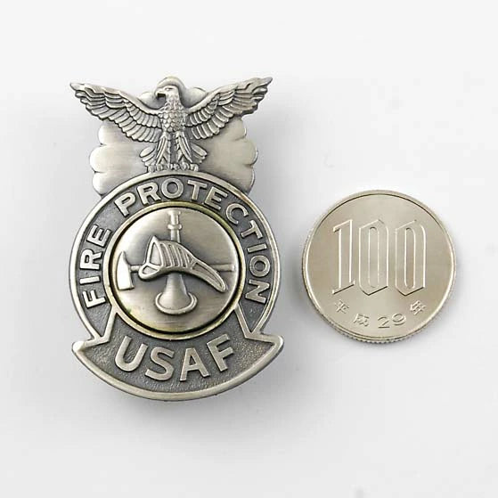 アメリカ空軍 USAF 消防士バッジ 新品 19NA-