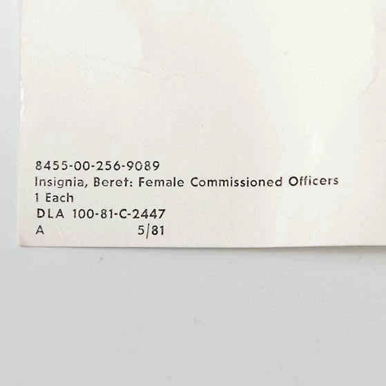 (12/3まで特価)アメリカ陸軍 U.S.ARMY イーグルロゴ ベレー帽バッジ 新品 19NC-