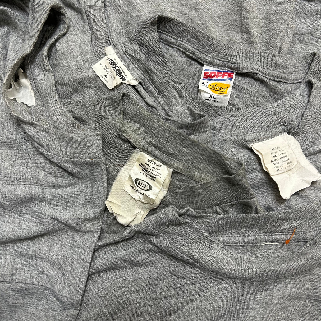 アメリカ陸軍 U.S.ARMY グレー 前期型 IPFU フィジカルトレーニング 半袖Tシャツ【FB-TS-ML0001B-】