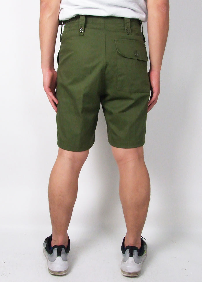 スモール特価 イギリス軍 OD リメイク ベイカーショートパンツ USED 201UBH-SB-