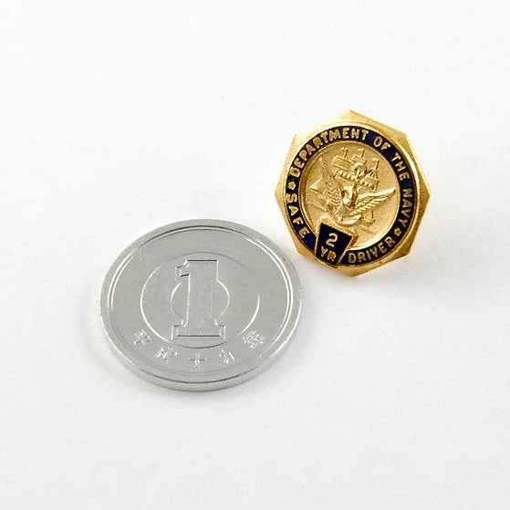 アメリカ海軍 U.S.NAVY 丸型 セーフドライバー襟章 新品 20N-