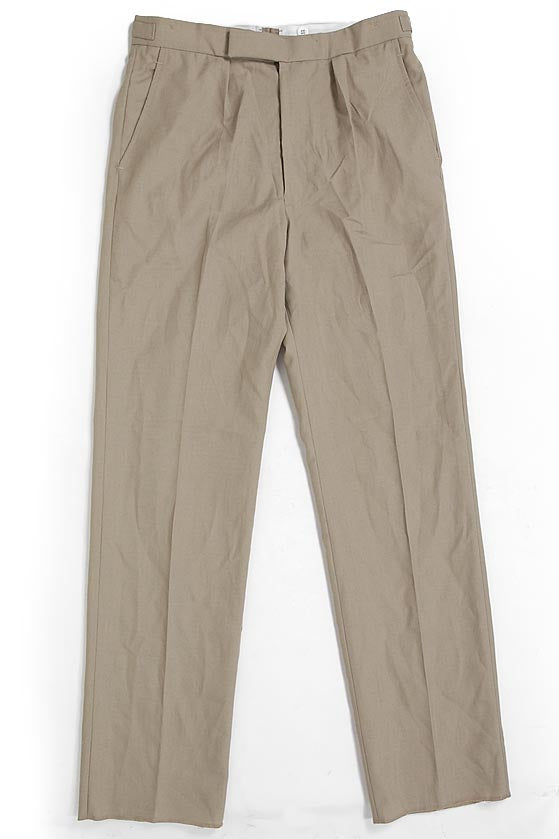 イギリス軍 BA No.4 & RAF No.6 ベージュ トロピカル オフィサーパンツ ベルトループなし ニアニュー 211NB2=