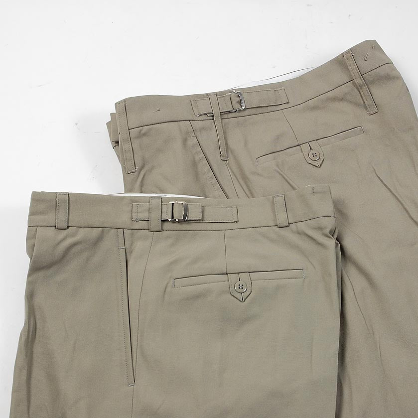 イギリス軍 BA No.4 & RAF No.6 ベージュ トロピカル オフィサーパンツ ベルトループなし ニアニュー 211NB2=