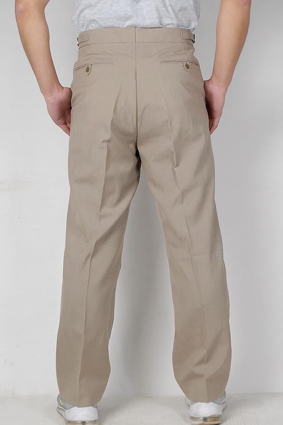 【ビッグ&スモール特価】イギリス軍 BA No.4 & RAF No.6 ベージュ トロピカル オフィサーパンツ ベルトループなし ニアニュー 211NB2-SB=