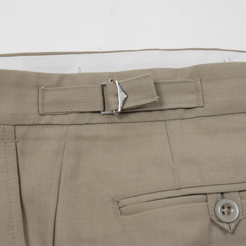 【ビッグ&スモール特価】イギリス軍 BA No.4 & RAF No.6 ベージュ トロピカル オフィサーパンツ ベルトループなし ニアニュー 211NB2-SB=