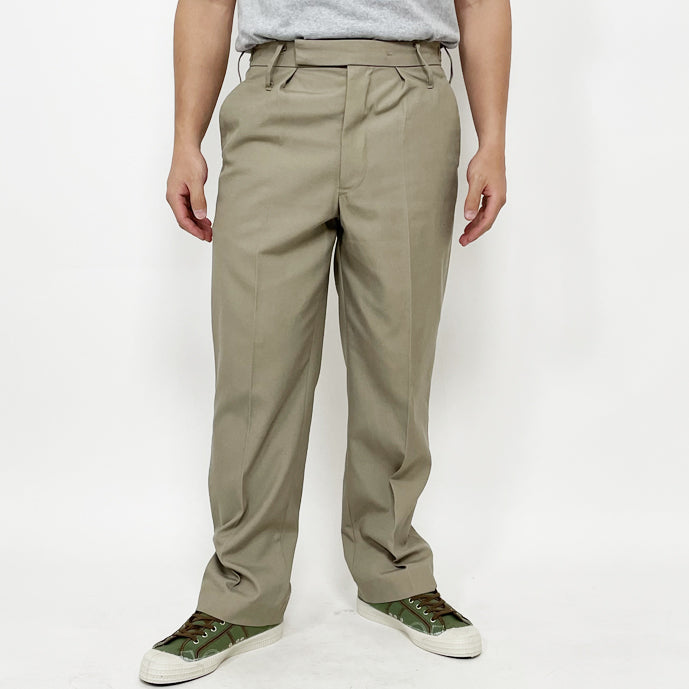 【スモール&ビッグ特価】イギリス軍 BA No.4 & RAF No.6 ベージュ トロピカル オフィサーパンツ ベルトループあり 新品 211NA-SB-