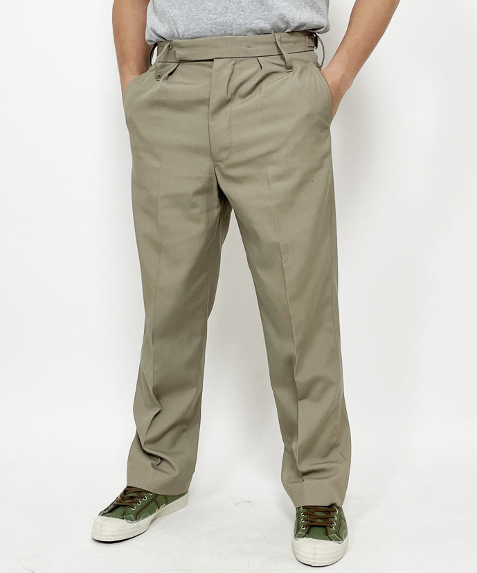 【スモール&ビッグ特価】イギリス軍 BA No.4 & RAF No.6 ベージュ トロピカル オフィサーパンツ ベルトループあり 新品 211NA-SB-