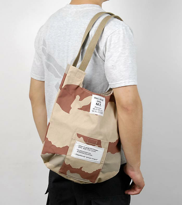 フランス軍 デザートカモ リメイク トートバッグ 新品 224N-