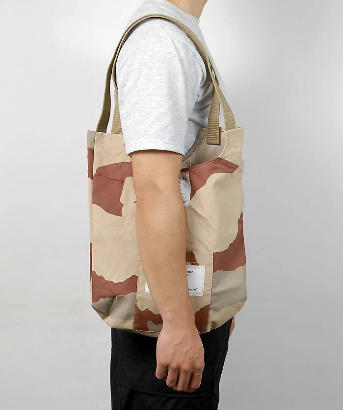 フランス軍 デザートカモ リメイク トートバッグ 新品 224N-