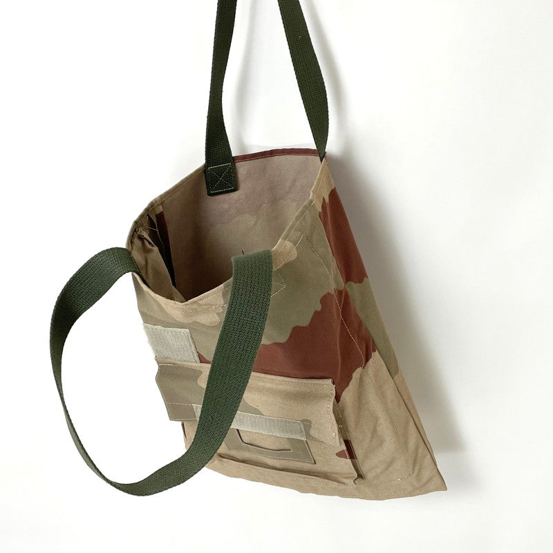 フランス軍 デザートカモ リメイク トートバッグ 新品 225N-